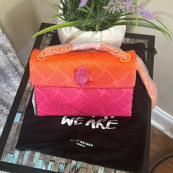 Kurt Geiger 2
Mini Kensington Embellished Fabric Convertible Crossbody Bag - Picture 5 of 13